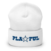 Playful Cowboys (Blue) Cuffed Beanie