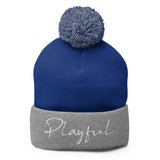 Playful Signature Pom-Pom Beanie