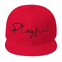 Playful Signature Snapback Hat