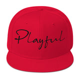 Playful Signature Snapback Hat