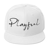 Playful Signature Snapback Hat