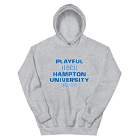 Playful Hampton University (Unisex) Hoodie