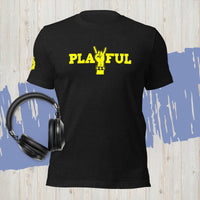 Playful Rockstar - Yellow (Unisex) T-Shirt