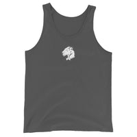 Playful White Logo (Unisex) Tank Top