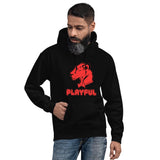 Playful Bubble Red Logo (Unisex) Hoodie