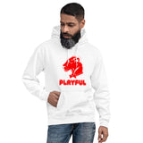Playful Bubble Red Logo (Unisex) Hoodie