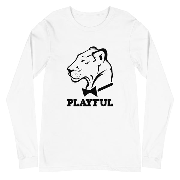 Playful Classic Black Logo (Unisex) Long Sleeve Tee