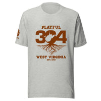 Playful WV - Brown (Unisex) t-shirt