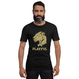 Playful Solid Gold Short-Sleeve (Unisex) T-Shirt