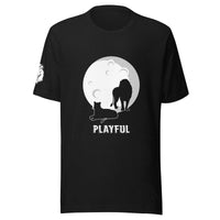 Playful White Moon (Unisex) T-Shirt