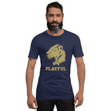 Playful Solid Gold Short-Sleeve (Unisex) T-Shirt