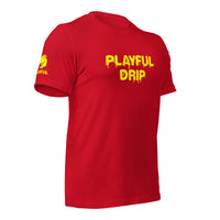 Playful Drip - Yellow (Unisex) T-Shirt