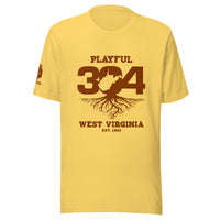 Playful WV - Brown (Unisex) t-shirt