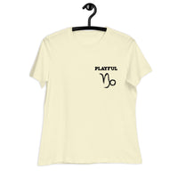 Playful Capricorn Ladies Relaxed T-Shirt