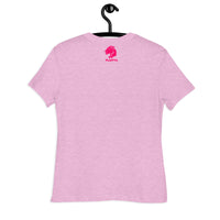 Playful Cougar (Pink) Ladies Relaxed T-Shirt