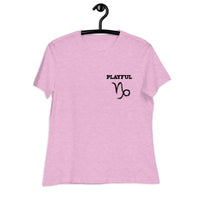 Playful Capricorn Ladies Relaxed T-Shirt