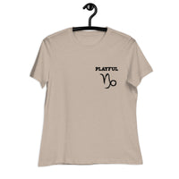 Playful Capricorn Ladies Relaxed T-Shirt