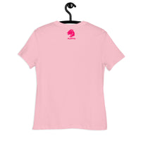 Playful Cougar (Pink) Ladies Relaxed T-Shirt