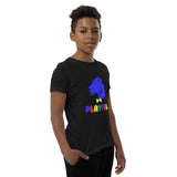 Playful Kids Blue Logo Short Sleeve Tee