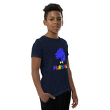 Playful Kids Blue Logo Short Sleeve Tee