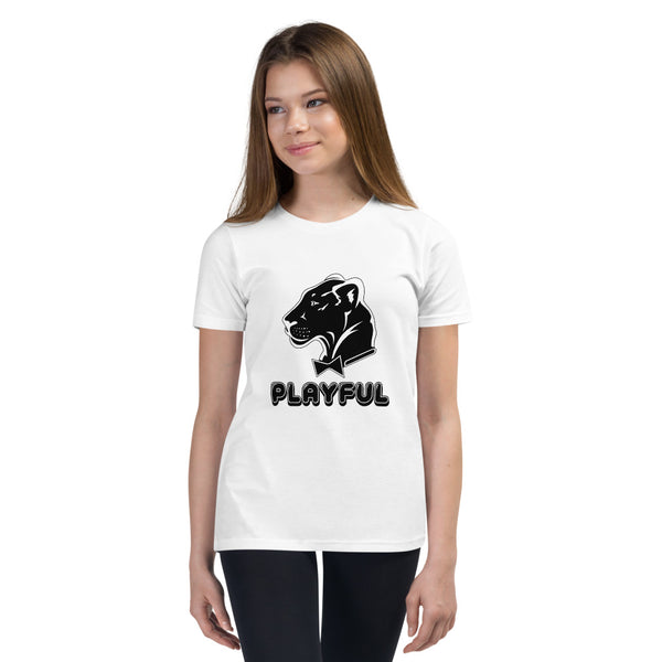 Playful Kids Black Logo Short Sleeve Tee