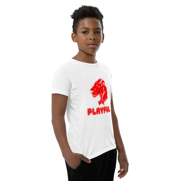 Playful Kids Bubble Red Logo Short Sleeve Tee